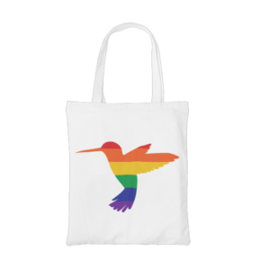 Rainbow Hummingbird Tote Bag