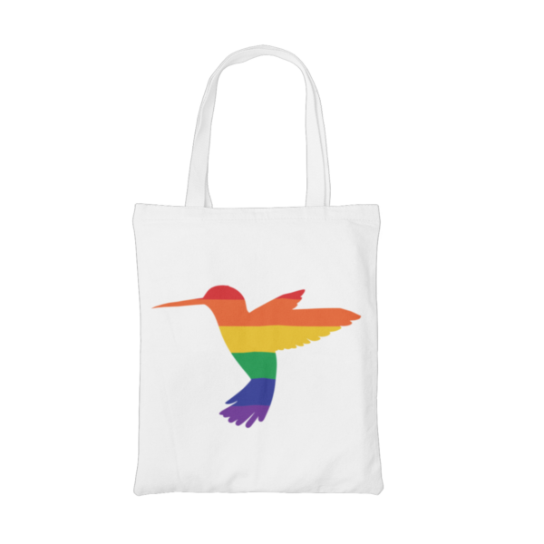 Rainbow Hummingbird Tote Bag